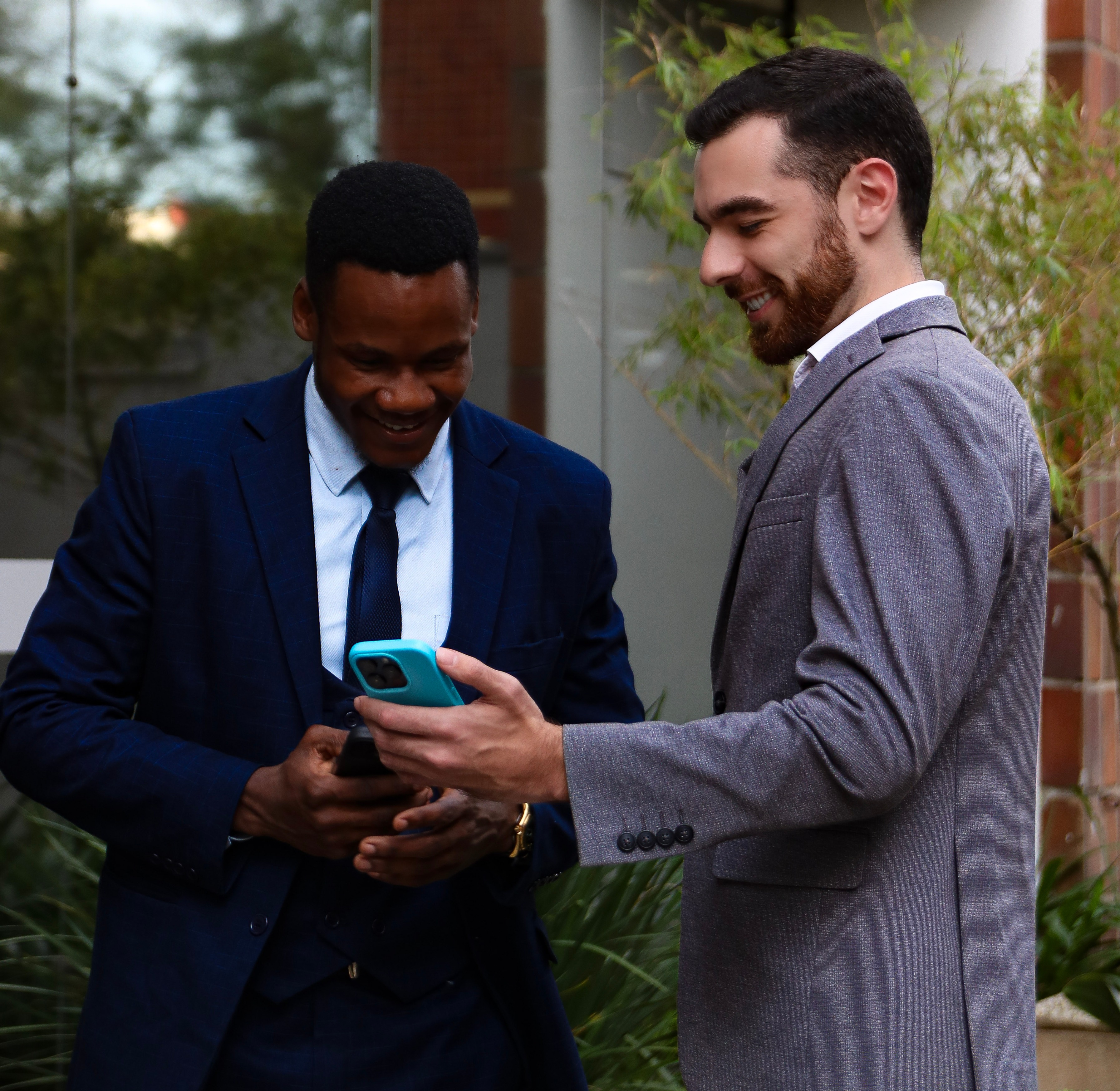 Customer support representative helping customers